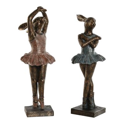 FIGURINE RÉSINE 13X12X30.5 DANSEUSE 2 SURT. FD208574