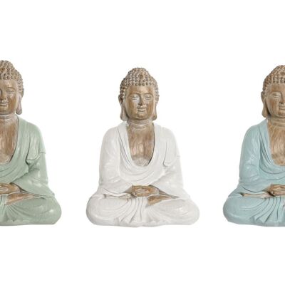 Figura in resina 14X10,5X18,5 Buddha 3 Assortimento. FD210043