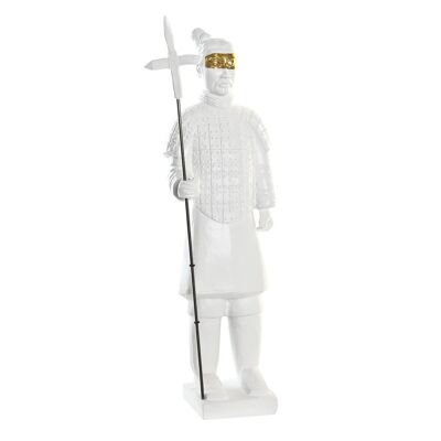 FIGURA IN RESINA 15X10X44 GUERRIERO BIANCO FD199236