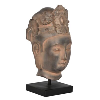 Figura in resina 15X18X38 Buddha marrone FD210632