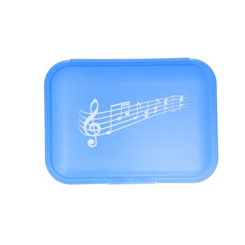 Lunch box avec fermeture clic et imprimé musique, 3 couleurs - couleur : bleu 2