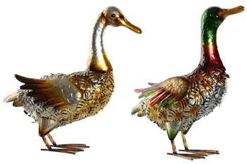 FIGURINE MÉTAL 35,6X15,9X40,6 CANARD 2 ASSORT. FD214144 1