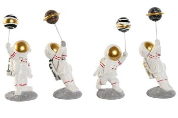 Figurine en résine 10,5X10,5X25 Astronaute 4 Assortiment. FD209632 1