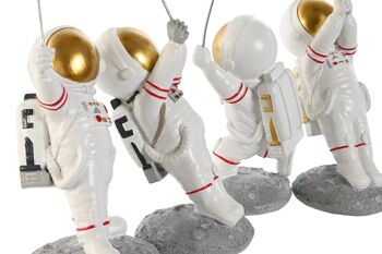 Figurine en résine 10,5X10,5X25 Astronaute 4 Assortiment. FD209632 3