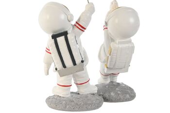 Figurine en résine 10,5X10,5X25 Astronaute 4 Assortiment. FD209632 4