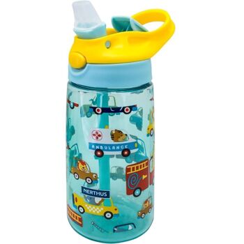 Gourde réutilisable pour enfants, sans BPA, embout pliable, ergonomique, résistante, durable, légère, pour voitures 2