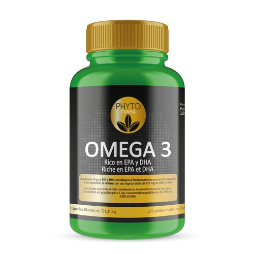 PHYTOFARMA Omega 3 270 cápsulas blandas de 721,31 mg