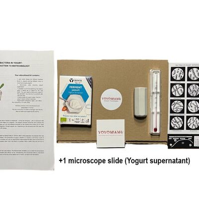 Family instruction kit: introduction to biotechnology with yogurts