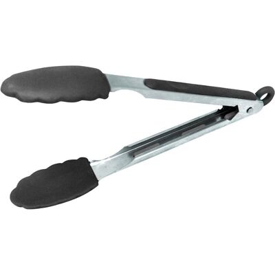 Kitchen Tongs in Stainless Steel and Silicone, Heat Resistant, Silicone