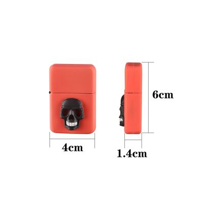 Lighter with silicone shell