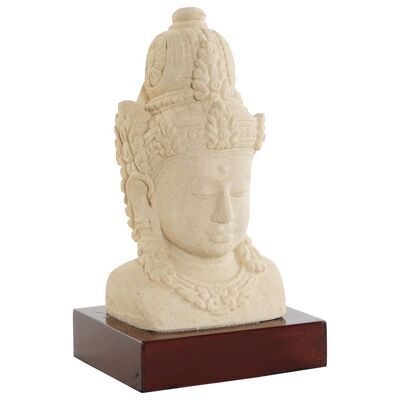 Figura in cemento 21X17X37 busto di divinità giavanese Sob FD210550