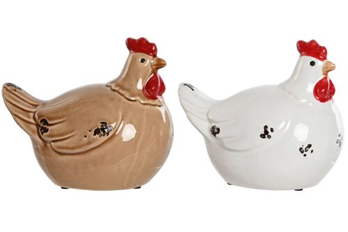 Figura Ceramica 19X12X16 Gallina 2 Surt. FD213282