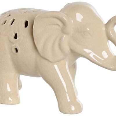 Figura Ceramica 25X11X16 Elefante Craquelado Crudo FD213279