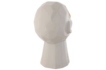 Figurine Céramique 29x18x30 Visage Blanc FD212878 4