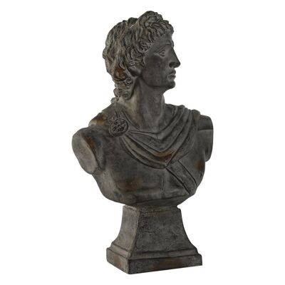 FIGURA FIBRA DI VETRO 36X18X58.5 BUSTO GRIGIO FD210465