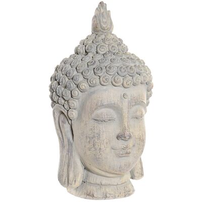 Magnesia-Figur 18X18X35 Grauer Buddha FD163944