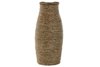 Vase Fibre 16x16x40 Naturel JR211845 1
