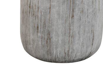 VASE GRÈS 18X18X25 GRIS JR213227 3