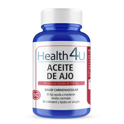 H4U Aceite de ajo 60 cápsulas blandas de 458 mg