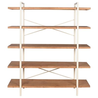 Etagère Métal Sapin 150,5x44x170 Blanc Brut MB212234