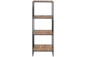 ETAGERE FIBRE METAL 35X35X98 NOIR MB213030 1