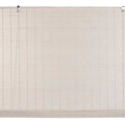 BAMBOO BLIND 120X2X230 ROLLING WHITE VARNISHED TX203641