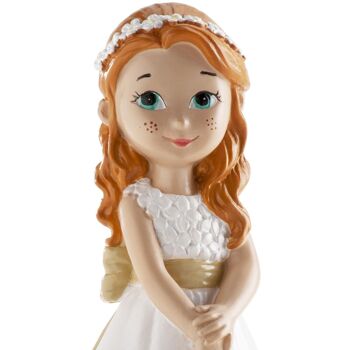 FIGURINE DE COMMUNION FILLE PIEDS NU 13CM 6