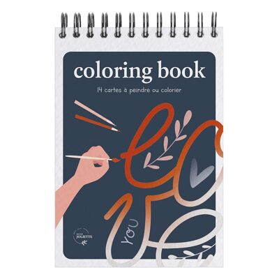 A6 coloring book - Love