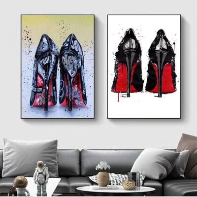 Affiches talons Louboutins - Poster pour décoration d'intérieur