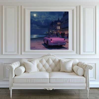 PINTURA DEL ATARDECER DE CARMIN EN DEAUVILLE HOOPER WAY