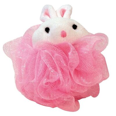 Sponge bunny pink pink, gift for Easter