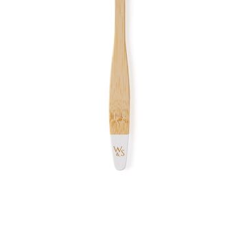 Brosse à dents en bambou pour bébé (FSC 100%) - Unique - Blanc 4
