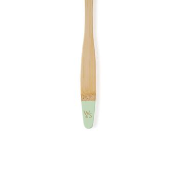 Brosse à dents en bambou pour bébé (FSC 100%) - Unique - Vert Menthe 4