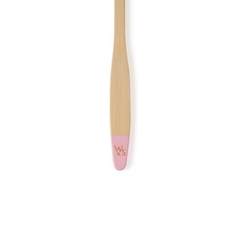 Brosse à dents en bambou pour bébé (FSC 100 %) - Unique - Rose bébé 4