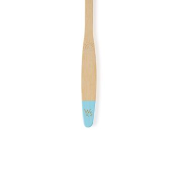 Brosse à dents en bambou pour bébé (FSC 100 %) - Unique - Bleu bébé 3