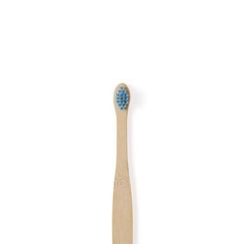 Brosse à dents en bambou pour bébé (FSC 100 %) - Unique - Bleu bébé 4