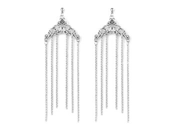 Boucles d'oreilles longues chaîne lustre LAYLA 1