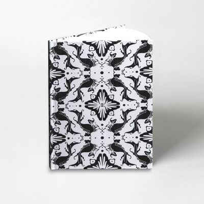 Illustrated A5 Fabric Covered Hardback Notebook