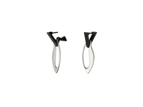 Black and Silver Earrings KARE