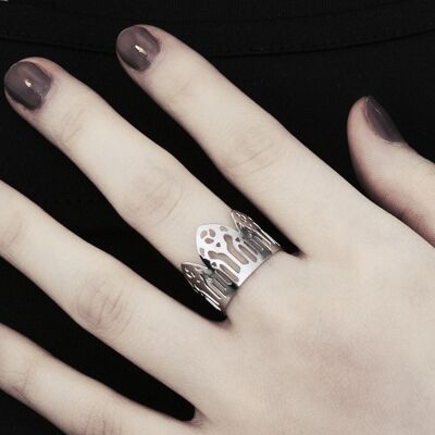 Filigraner Gothic Ring SILICA