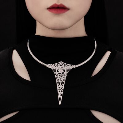 Starrer Goth-Halsband AYVEE