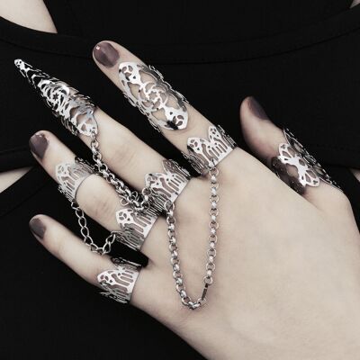 SET DE ANILLOS x5 - Anillos de Filigrana de Plata "KYLO"
