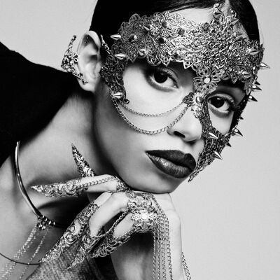 Metal Filigree Mask BROKEN