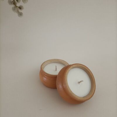 Soy-coconut candle scented with eucalyptus - 30 g - Vintage model