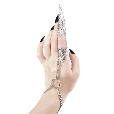 Claw Ring Chain Bracelet KALYSTA