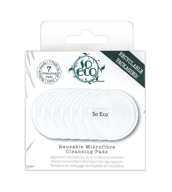 Tampons nettoyants réutilisables en microfibre So Eco - 7 pièces 1