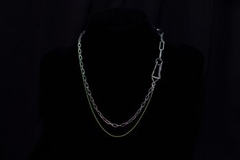 Collier Argent et Vert - GREEN ADDICTION 2