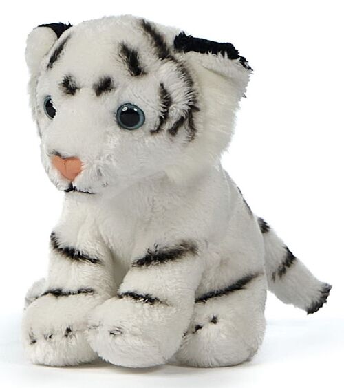 Weißer Tiger Plushie - 15 cm (Länge) - Keywords: Exotisches Wildtier, Plüsch, Plüschtier, Stofftier, Kuscheltier