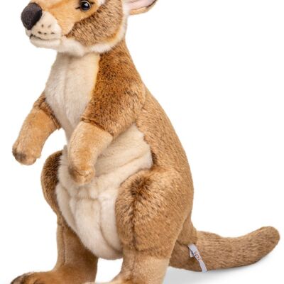Mère kangourou, debout - Avec sac - 40 cm (hauteur) - Mots clés : Animal sauvage exotique, Australie, peluche, peluche, peluche, peluche
