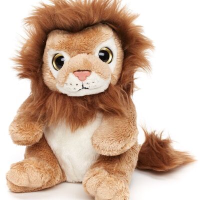 Lion Plushie - 17 cm (height) - Keywords: Exotic wild animal, plush, plush toy, stuffed animal, cuddly toy